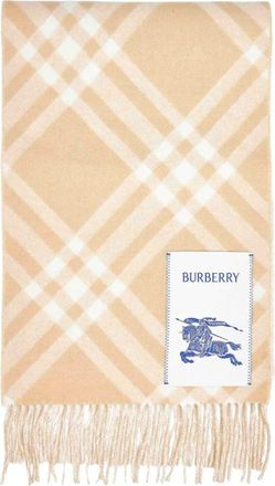 Burberry (WMNS) Burberry Check Cashmere Scarf Beige 8115258