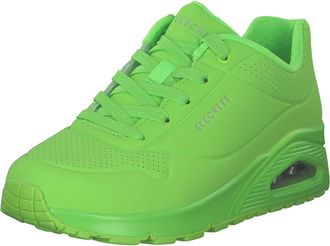 Skechers Womens UNO-Night Shades Sneaker, LMGN, 2.5 UK Green