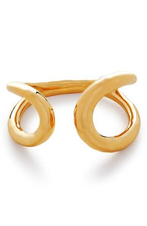 Monica Vinader Flow Wrap Ring in 18Ct Gold Vermeil/ss at Nordstrom, Size 6.5