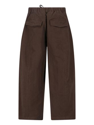 Entire studios Unisex Trousers Brown Cotton
