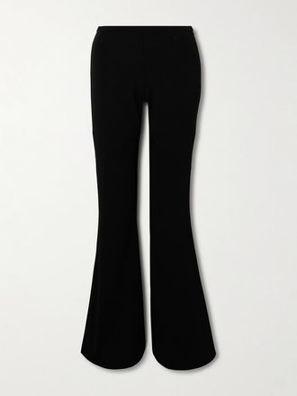 Courr&egrave;ges Pantaloni Svasati In Jersey Con Zip Ellipse - Nero