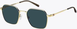 Tommy Hilfiger Mens Modern Prep Geometric Sunglasses - Gold