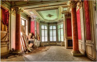 Schubiger M&ouml;bel Digitaldruck auf Acrylglas Lost Place Salon