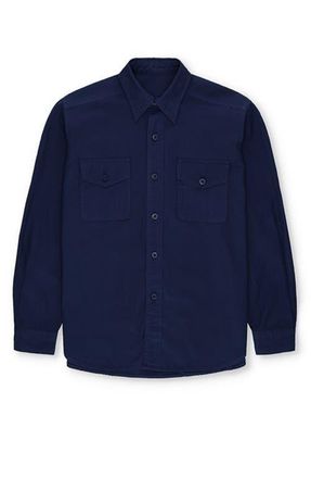 Fortela CPO Twill Cotton Overshirt in Indaco at Nordstrom, Size Xxx-Large Eu