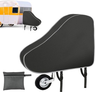 OEM Funda De Dos Piezas Para Enganche De Remolque Fabricada En Tejido Oxford Universal, Apta Para Remolques Y Caravanas, Con Doble Cierre A Presi&oacute;n, Acces