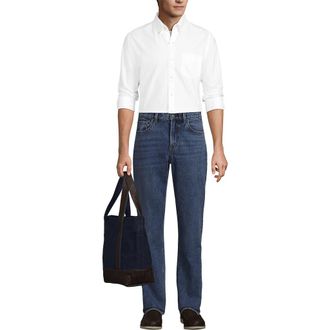 Lands End Large Waxed Canvas Tote Bag in Radiant Navy at Nordstrom