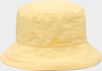 Jacquemus Womens Baluchon canvas bucket hat
