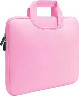 Generic Laptop Bag Colorful And Plush Available For Daily Work And Classes Handbag Storage (Pink, 13)