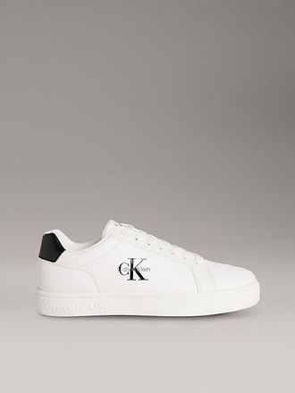Calvin Klein Zapatillas De Piel Con Logo Distintivo