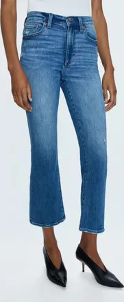 Pistola Denim Lennon High Rise Crop Boot Pant In Fling Vintage