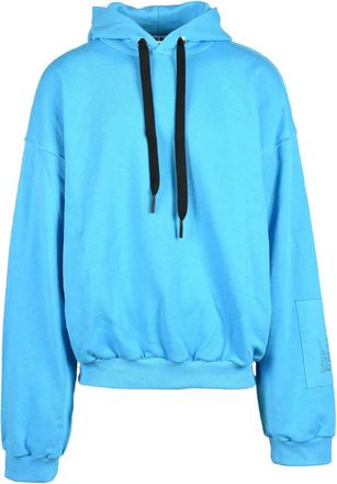 Takeshy Kurosawa Turquoise Cropped Cotton Sweatshirt