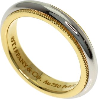 Tiffany & Co. Platinum Yellow Gold Yellow Gold (18K) Platinum 950 Band Ring (Pre-Owned)