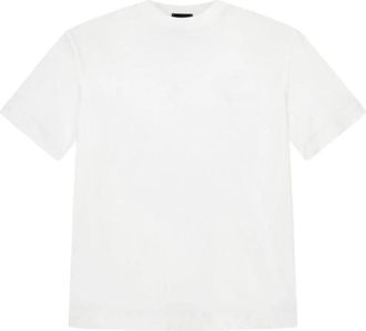 Emporio Armani T-shirt met ronde hals - Heren - T-shirts - Wit - M - Katoen - Tops