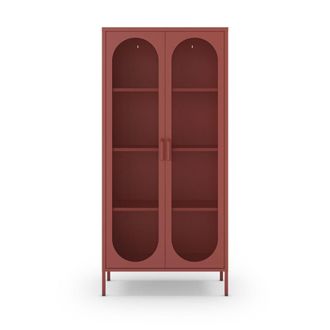 DRAWER Alacena de 2 puertas de metal H170cm - Terracota