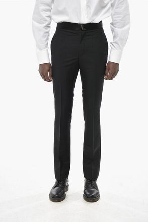 Givenchy Mohair-Blend Trousers With Satin Waist Detail size 46