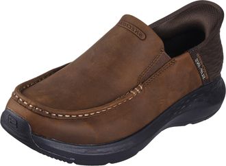 Skechers Mens Slip-ins Relaxed Fit: Parson - Oswin, Dark Brown, Size 9 Medium
