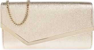 Jimmy Choo London Emmie Clutch Bag - Dames - Clutches - Geel - ONE Size - Leer - Tassen