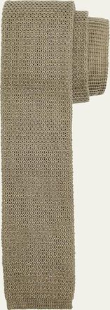 Ermenegildo Zegna Mens Linen Knitted Tie