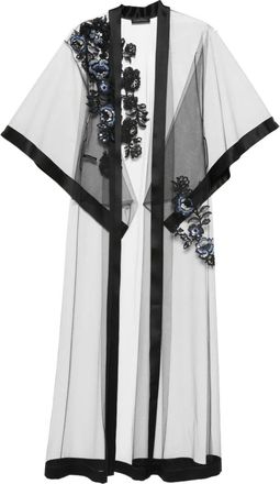 Carine Gilson Badjas met borduurwerk - Zwart