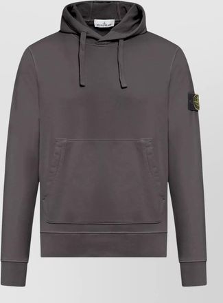 Stone Island cotton hooded sweatshirt