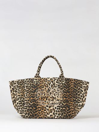 Ganni Borsa a spalla tote animalier Ganni