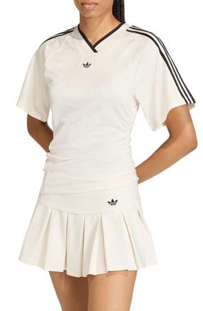 adidas Originals Ruched Soccer Jersey in Off White at Nordstrom, Size X-Small
