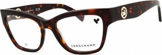 Longchamp Ladies Brown Cat Eye Eyeglass Frames LO2743