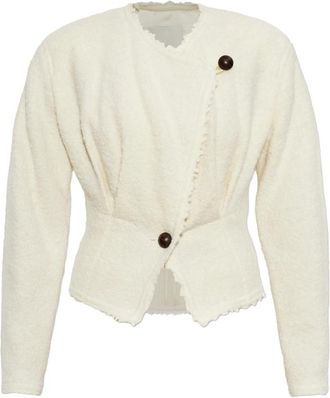 Isabel Marant Boucl&eacute;-texture Raw-edge Jacket