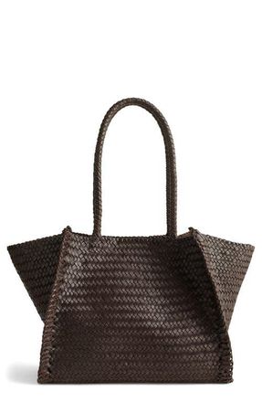 Madewell The Lexington Woven Leather Tote in Coffee Bean at Nordstrom