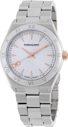 Ferragamo Vega Upper East Quartz Silver Dial Ladies Watch SFZB00224
