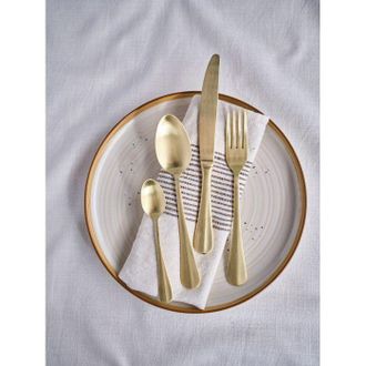 Cosy & Trendy Cubiertos - Cosy & Trendy - Eva 24 Pcs - Champagne Mate - Inox 18/0 - Servicio Completo