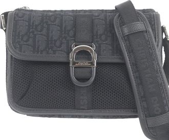 Dior Pre-owned Dior Mini Oblique Jacquard and Mesh Dior 8 Messenger Bag Ladies BSQ0BQNBZJPQ6VA6