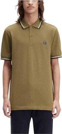 Fred Perry Polo Shirts - Heren - Polos - Groen - S - Katoen - Tops