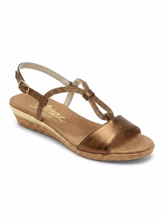 Onex Womens Malta 2 Flat Sandal In Metallic Bronze
