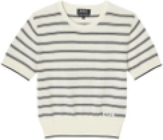 A.P.C. Rondgebreide bovenkleding - Dames - Ronde hals truien - Veelkleurig - S - Truien & Vesten