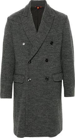 Barena ribbed coat - men - Virgin Wool/Cotton/Polyamide/Viscose/Acetate - 46 - Grey