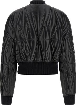 Rick Owens Mens Black Lamb Leather Jacket Clothing