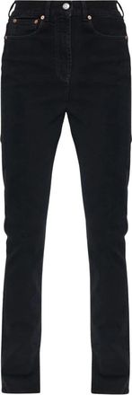 Balmain Straight-leg Jeans - Dames - Regular Fit Jeans - Zwart - L - Katoen - Jeans