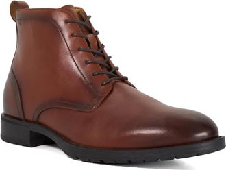 Dune London Mens CARRSONS Leather Lace-Up Ankle Boots Size UK 10 Casual Boots