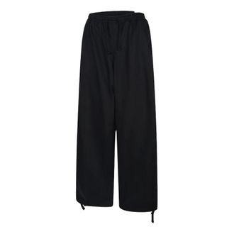 Nike (WMNS) Nike Sportswear Wide-Leg Low-Waisted Trousers Black IM8410-010