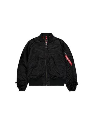 Alpha Industries Bomberjacke ALPHA INDUSTRIES CWU MA-1 Bomber Women, Damen, Gr. L/XL, schwarz, Obermaterial: 100% Nylon, Lining/F&uuml;llung: 100% Polyester, Jacken Bomberj