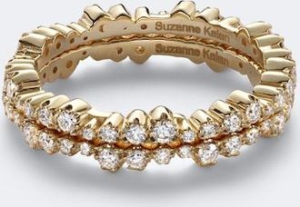 Suzanne Kalan Set de anillos para smart ring Ivy en oro de 18 ct con diamantes