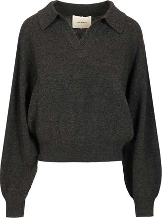 Lisa Yang Katriel Polo Sweater Knitwear Grey