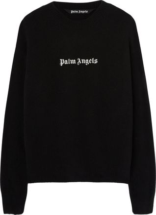 Palm Angels geborduurde trui met ronde hals