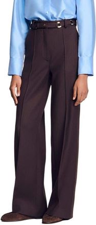 Sandro Metal ring trousers in Light Brown at Nordstrom, Size 38