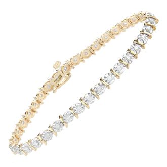 Diamant L'&eacute;ternel Womens 9ct Yellow Gold Bracelets With 1ct Diamond - One Size