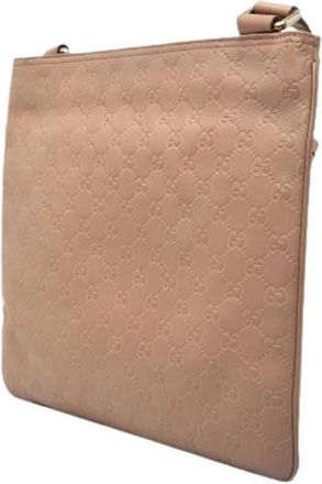 Gucci Pre-owned Crossbody Bag - Dames - Vintage Schoudertas - Bruin - ONE Size - Leer - Vintage