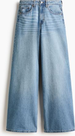 H&M Wide High Waist Jeans - Blue