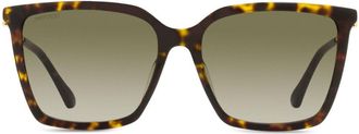 Jimmy Choo Eyewear Totta sunglasses - women - Metal (Other)/Acetate - One Size - Brown