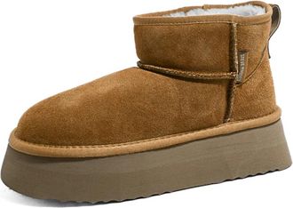 Steve Madden Campfire Tan Suede Winterlaarzen Aw 23 - Dames - Winterlaarzen - Bruin - 37 1/2 EU - Su&egrave;de - Schoenen